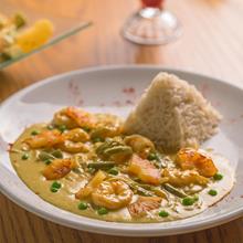 Thai Coconut Curry Shrimps With Rice